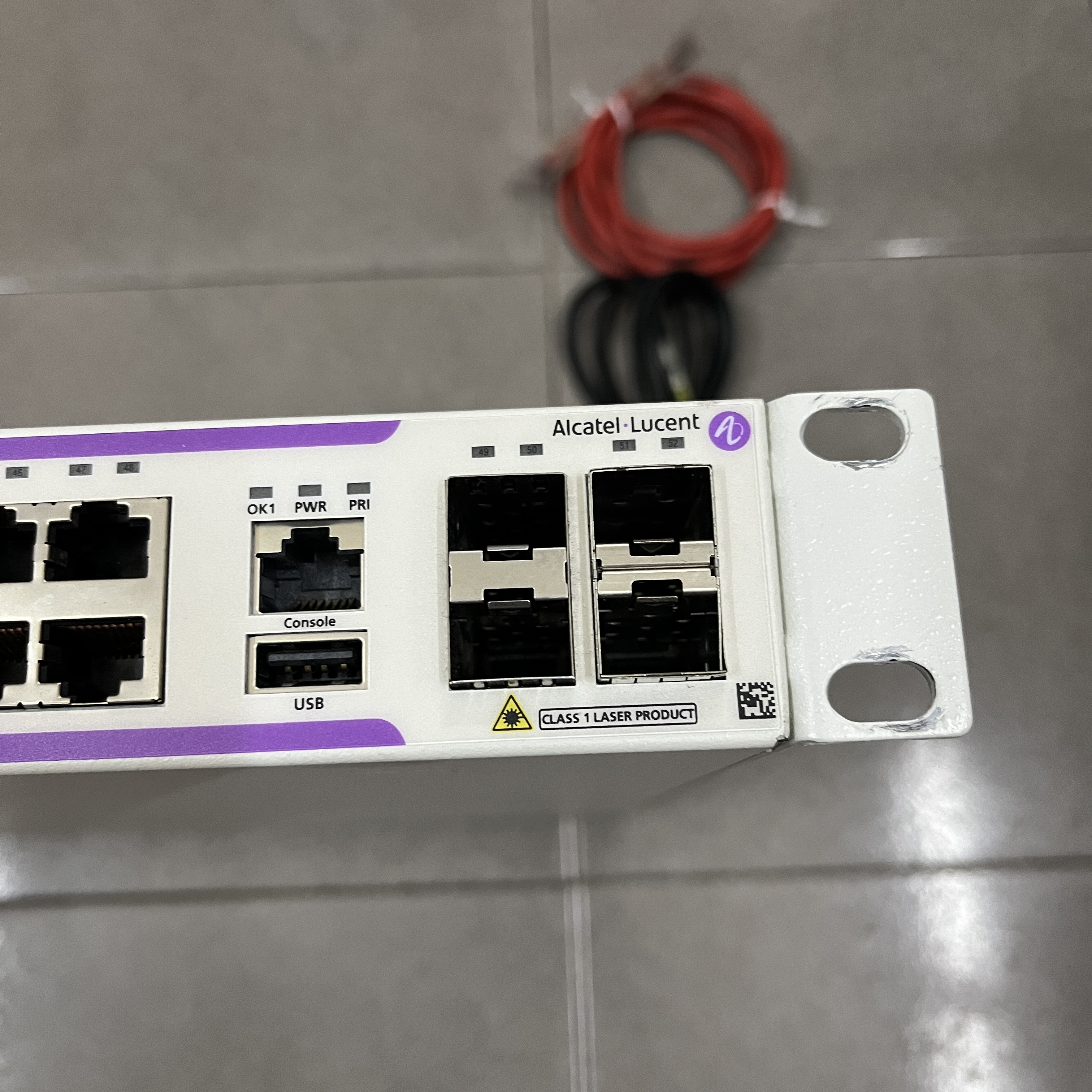 Switch core Alcatel-Lucent OmniSwitch OS6350-P48 PoE+ 780W đẹp