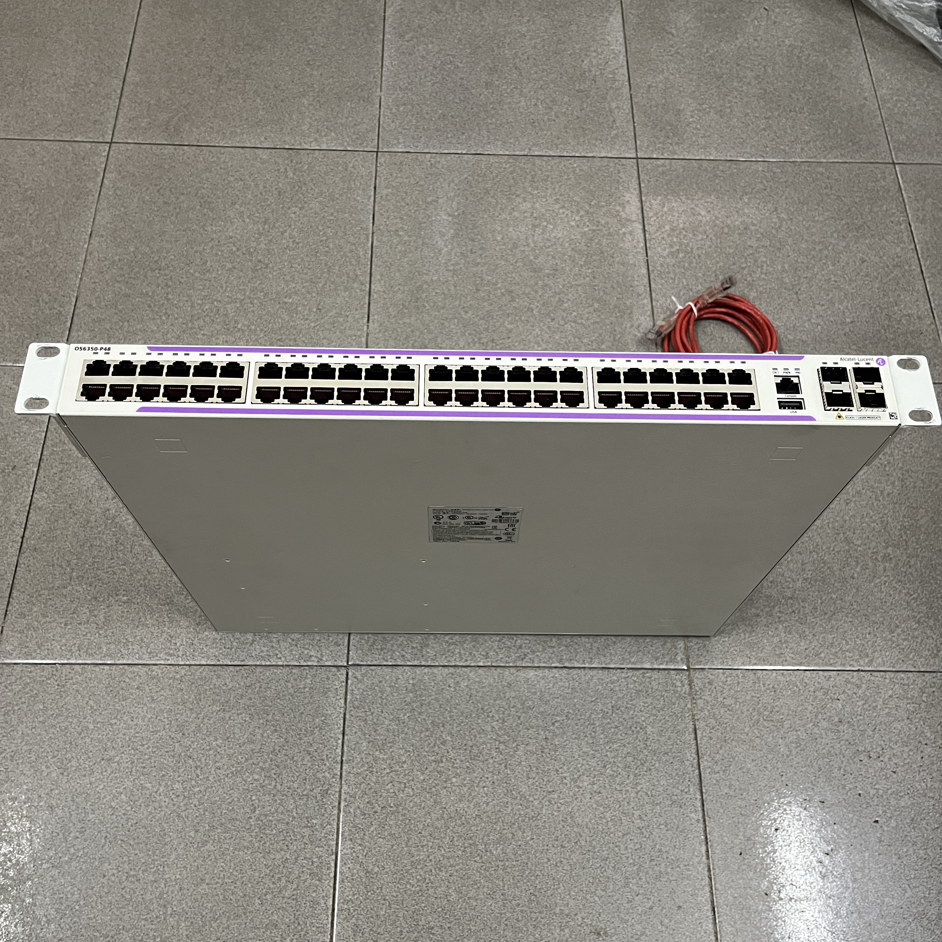 Switch core Alcatel-Lucent OmniSwitch OS6350-P48 PoE+ 780W đẹp