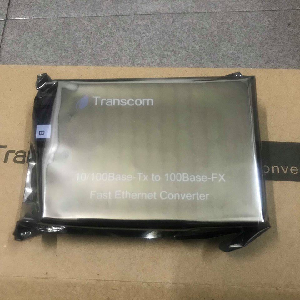 Converter quang Single Mode chuẩn B 100Mbps Transcom